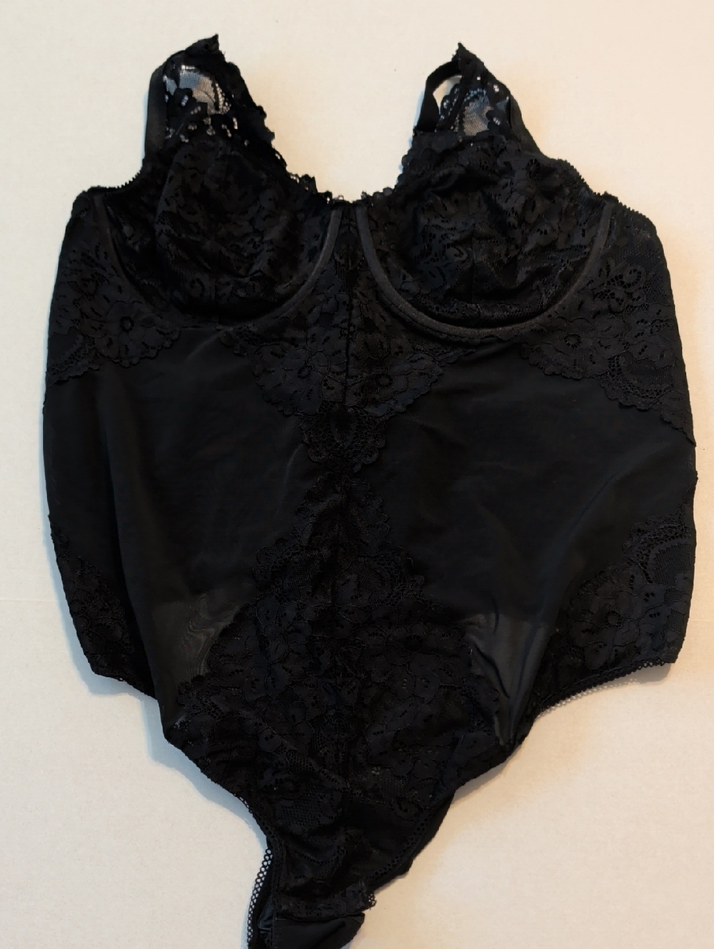Torrid Curves Black Lace Bodysuit